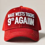 DALL·E 2024-11-30 12.09.36 - A red baseball cap in the style of the iconic MAGA hats, featuri...webp